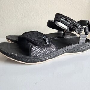 Merrell Bravada Women's 10 Black BackStrap Sport Sandals‎ Hiking Walking Comfort